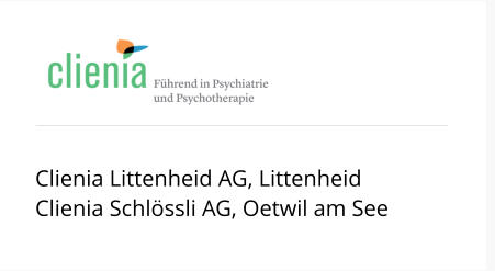 Clienia Littenheid AG, Littenheid Clienia Schlössli AG, Oetwil am See